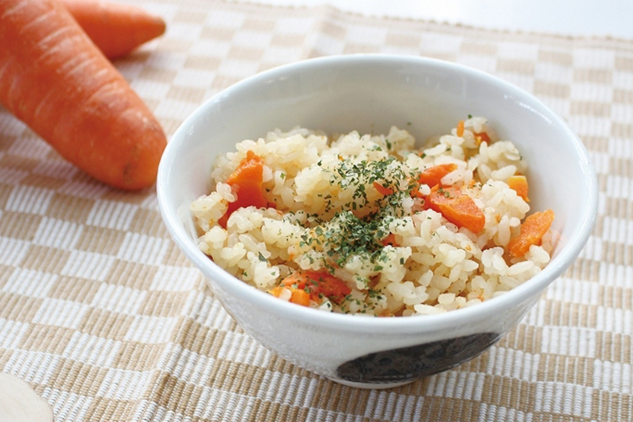 まるごと人参ごはん