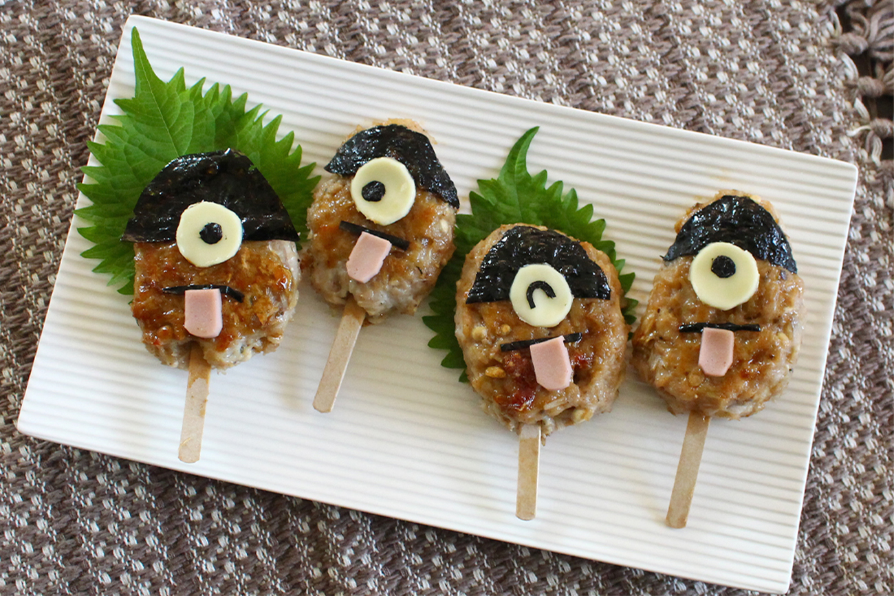 から傘おばけの簡単つくね