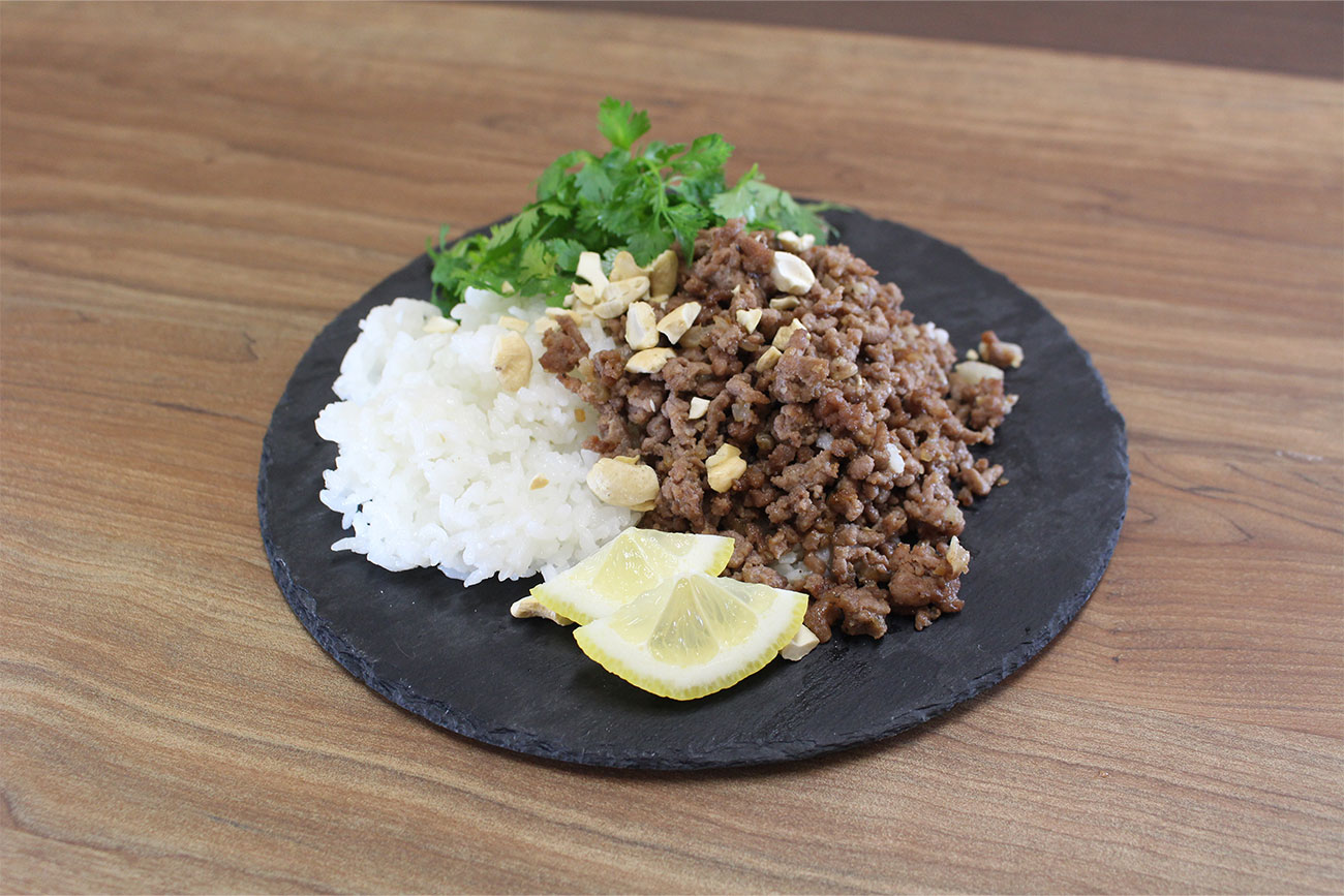挽肉のアジアンライス